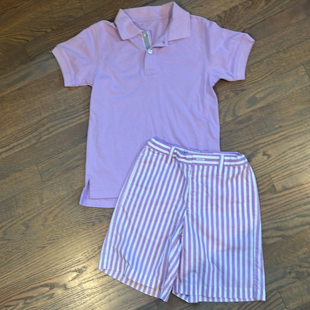 Kelly’s Kids Boys Classic Polo & Shorts Set size 6/7